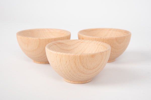 Natural Wooden Bowls 70Mm