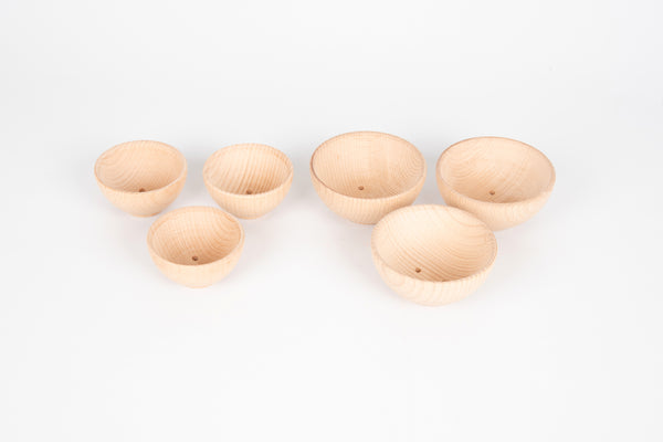 Natural Wooden Bowls 92Mm