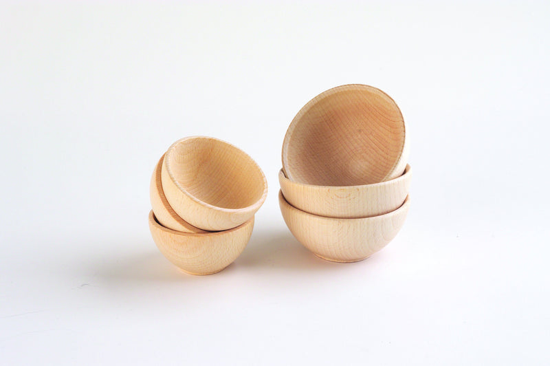 Natural Wooden Bowls 70Mm