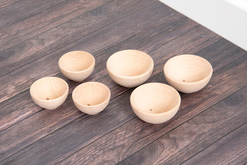 Natural Wooden Bowls 70Mm