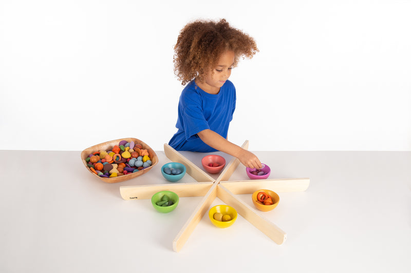 Rainbow Wooden Bowls