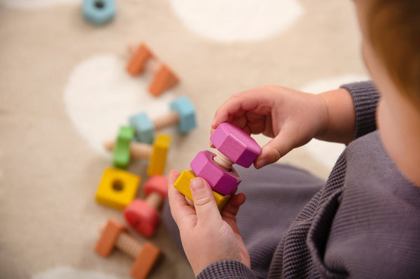 Rainbow Wooden Nuts & Bolts