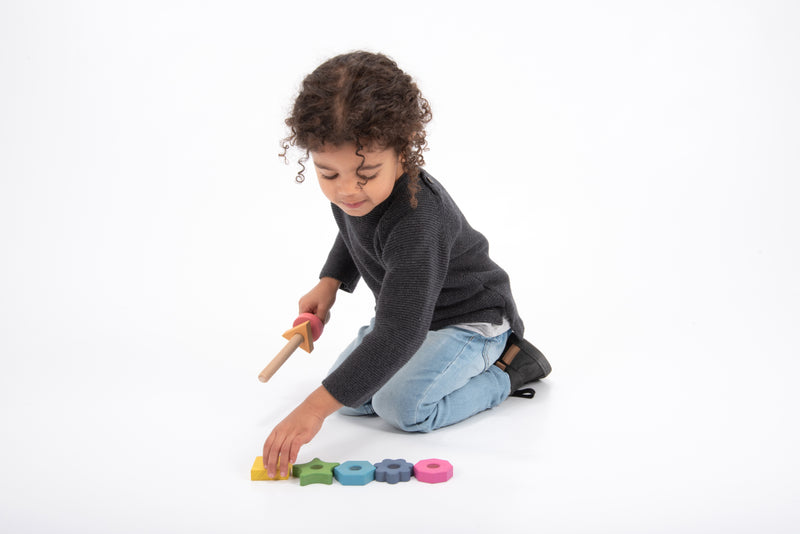 Rainbow Wooden Shape Twister