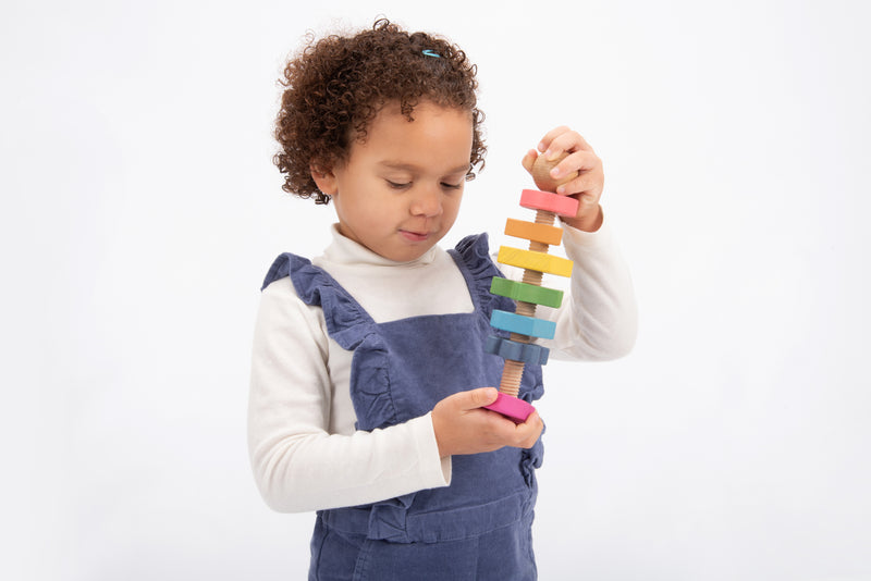 Rainbow Wooden Shape Twister