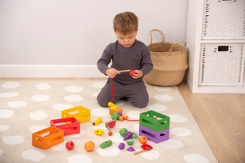 Wooden Sorting Fruit & Vegetable Crates