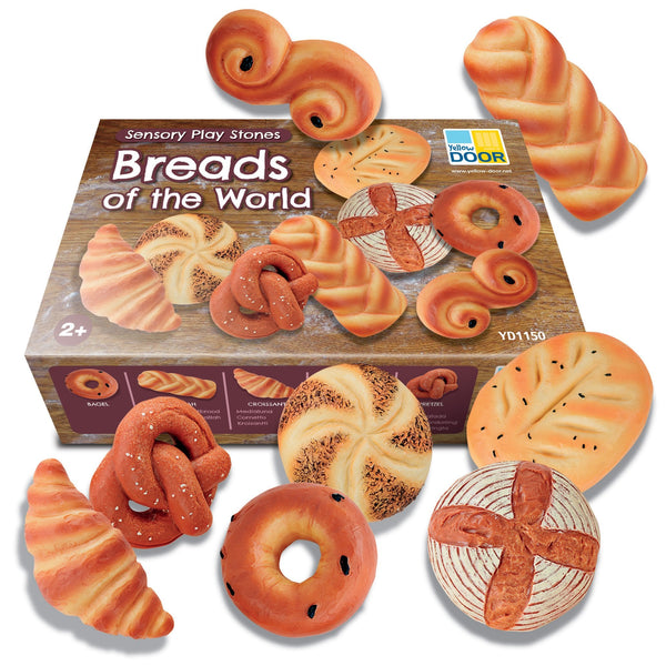 Sensory Play Stones - Breads of the World pk 8