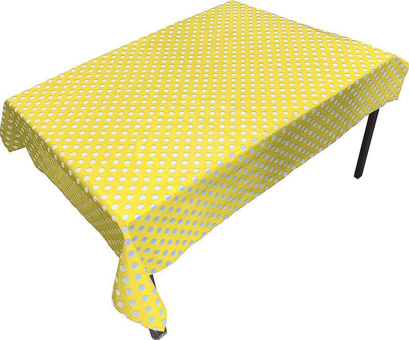 PVC Table Cover Yellow Spot - Rectangular