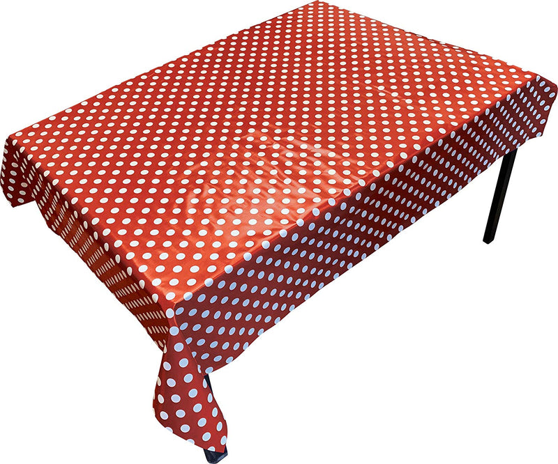 PVC Table Cover Red Spot - Rectangular