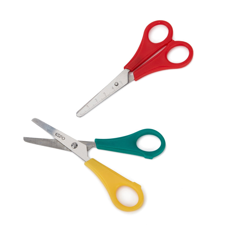 Smartbuy, SCISSORS, 12.5cm Blunt/Blunt, Right-Handed - Red, Pair