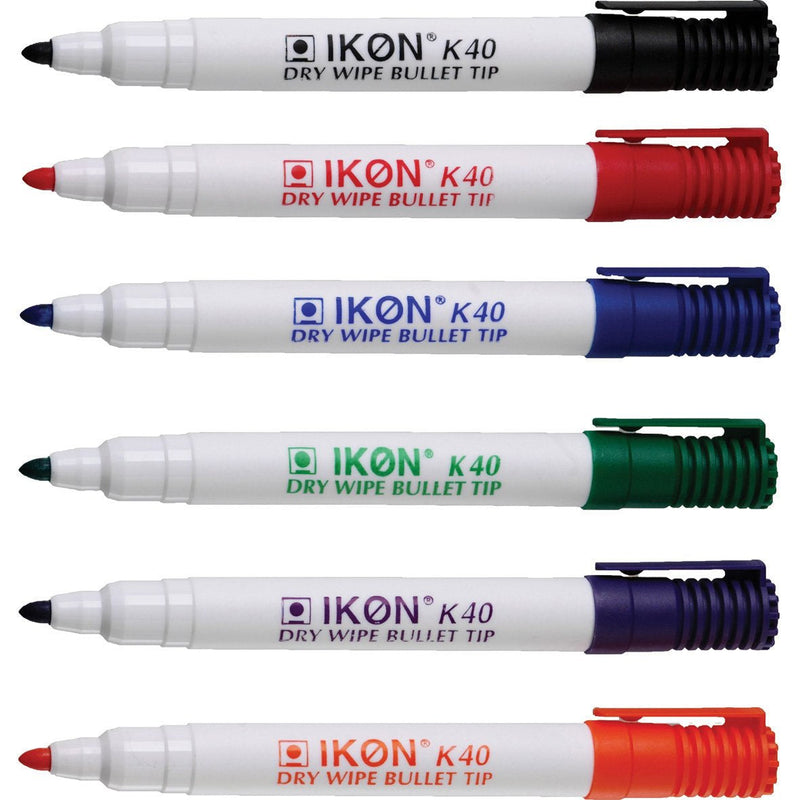 Whiteboard-Markers---Bullet-Tip-(Assorted)-pk-10