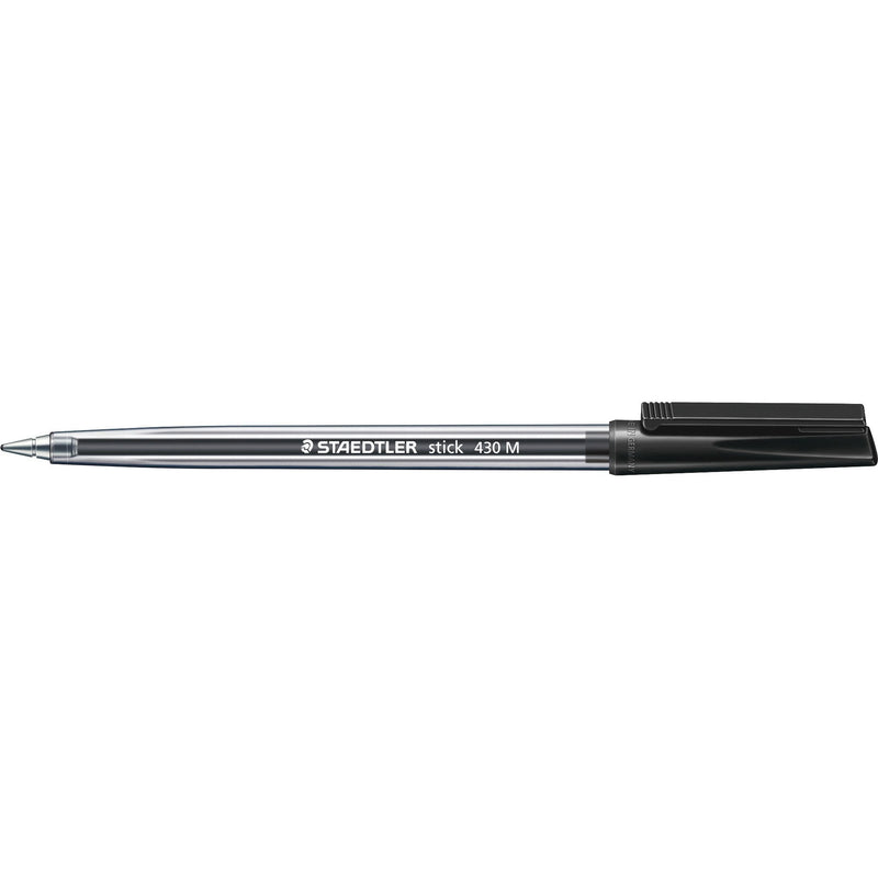 Staedtler-Stick-430-Ballpoint-Pen---Black-pk-10