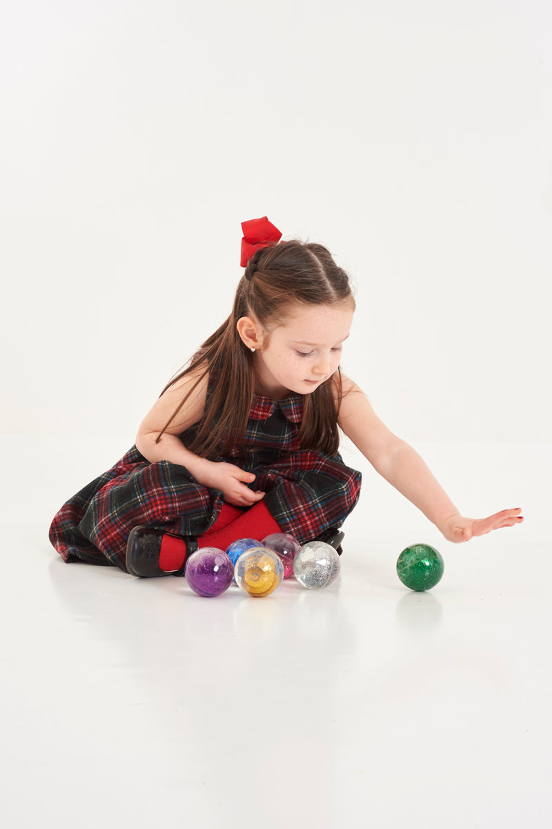 Sensory Rainbow Glitter Balls