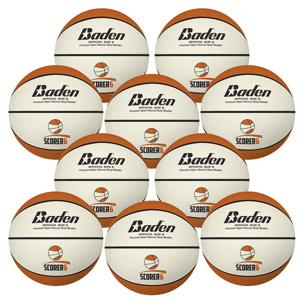 Baden Scorer Basketball Size 6 - Br426, Bag of 10