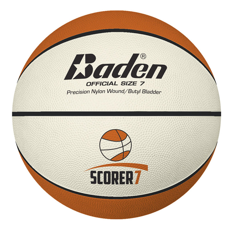 Baden Scorer Basketball Size 7 - Br427, Tan/Cream