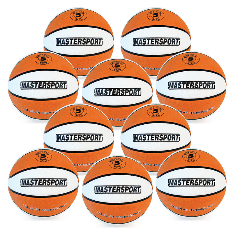 Mastersport Cellular Basketball Size 5, Bag of 10