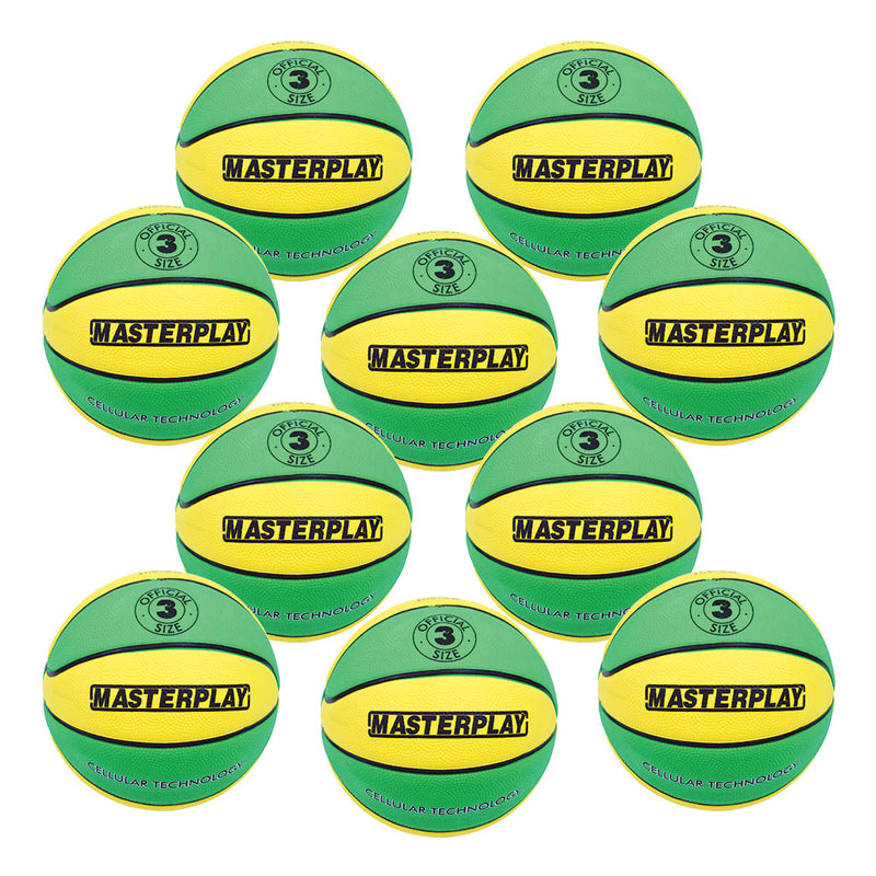 Masterplay Cellular Basketball Size 3, Bag of 10