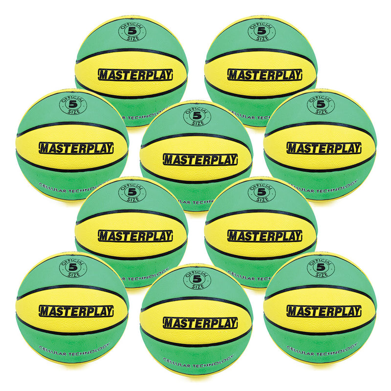 Masterplay Cellular Basketball Size 5, Bag of 10
