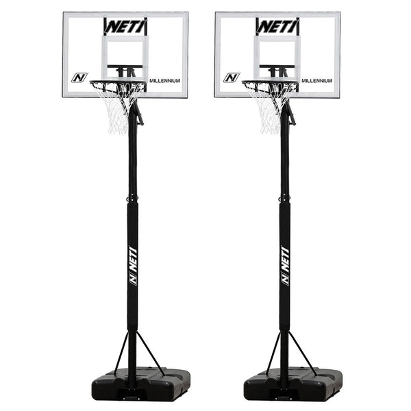 Net1 Millennium Portable Basketball System Pair