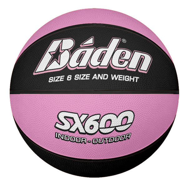 Baden Sx Series Basketball Size 6 - Sx600, Black/Pink