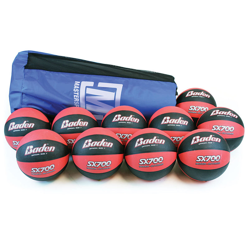 Baden Sx Series Basketball Size 7 - Sx700, Bag of 10