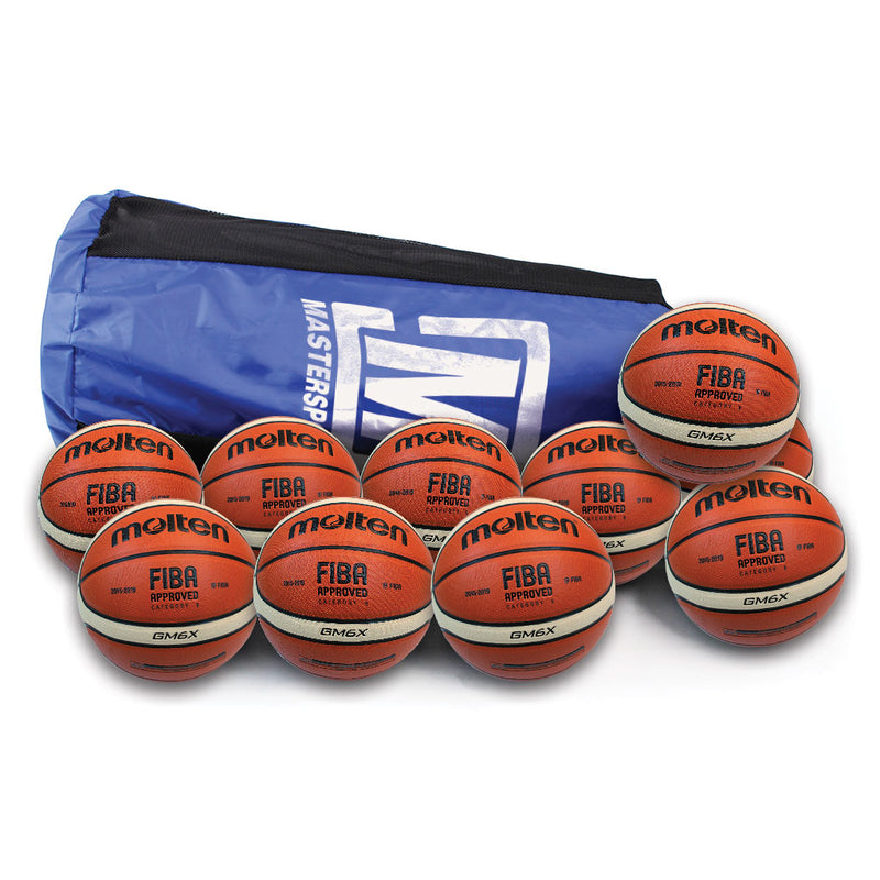 Molten Gmx/Bg3800 Series Basketball Size 6, Bag of 10