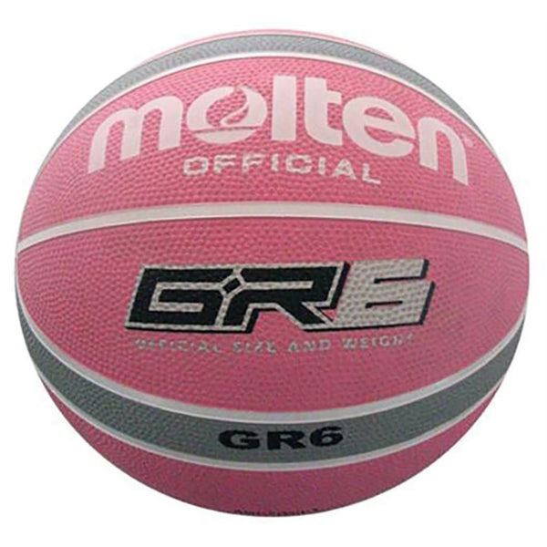 Molten Gr Coloured Series Basketball Size 6, Pink/Grey