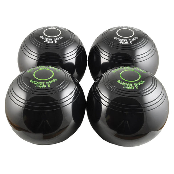 Biased Indoor Carpet Bowls Black