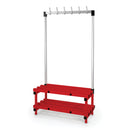 Stacarac Changing Room Bench And Rail 1M Red