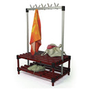 Stacarac Changing Room Double Bench And Rail 1M Red
