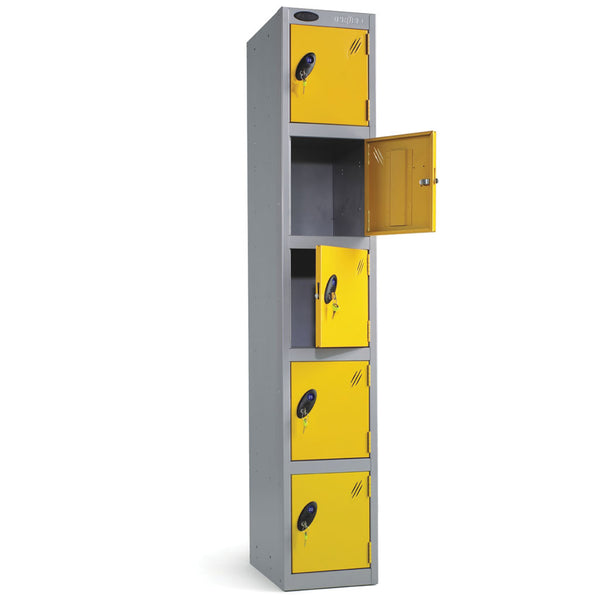 Probe Locker With Flat Top 178 H X 30.5 W X 45cm D 5 Door