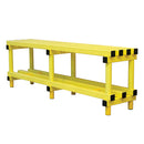 Vendiplas Bench 2M L x 35 W x 49cm H, Yellow