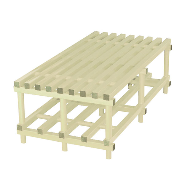 Vendiplas Double Sided Bench 1.5M L x 75 W x 49cm H, Beige