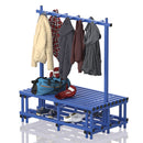 Vendiplas Double Sided Bench And Rail 2.00M L x 0.71M W x 0.49M H, Blue