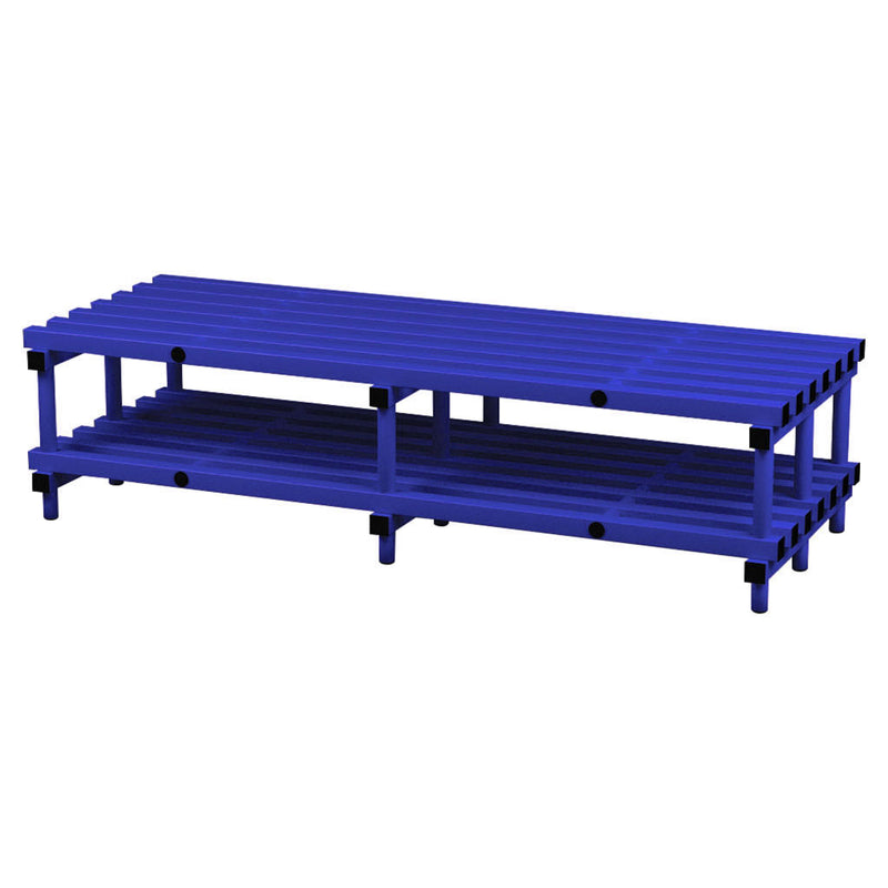 Stacarac Changing Room Double Bench 1.50M L x 0.80M W x 0.45M H, Blue