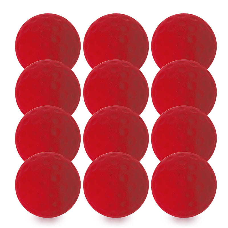 Bola Dimpled Practice Ball  Red, Set of 12