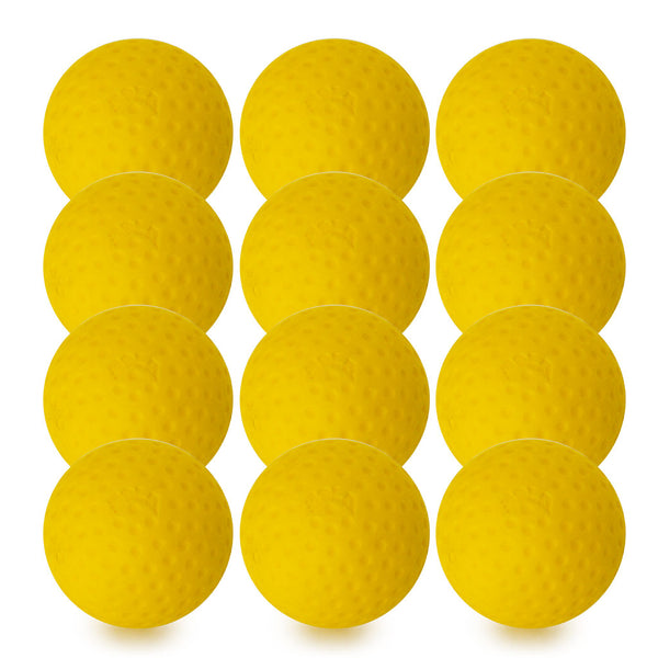 Bola Dimpled Practice Ball  Yellow, Set of 12