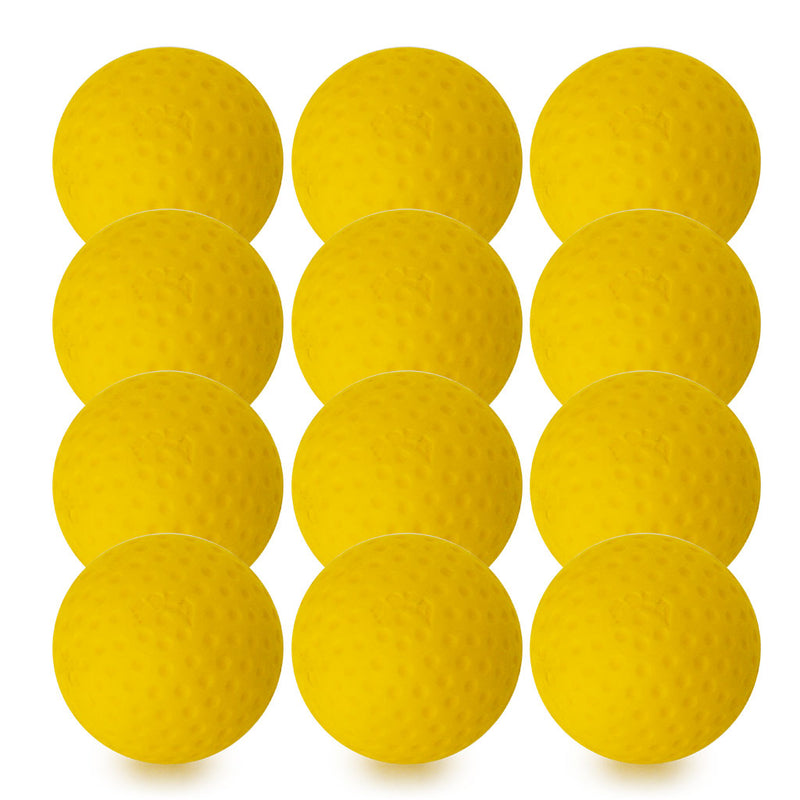 Bola Dimpled Practice Ball  Yellow, Set of 12