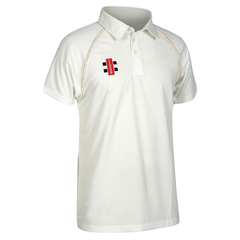 Gray-Nicholls Matrix Short Sleeeve Cricket Shirt x Small, 29-33" Chest, Ivory Trim