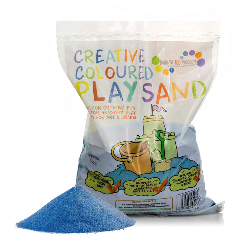 Coloured Play Sand (Blue) 5kg