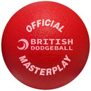 Official British Dodgeball Masterplay Foam Dodgeball 150mm, Red