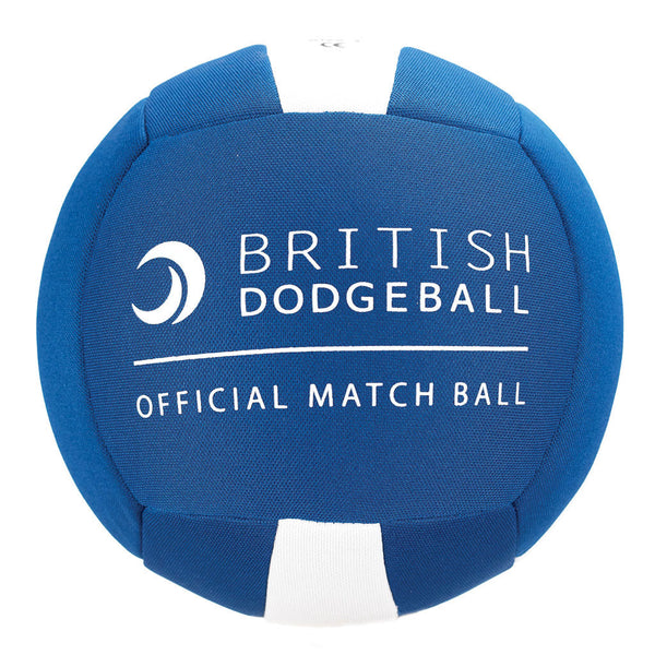 Official British Dodgeball Match Ball Size 3, Blue And White