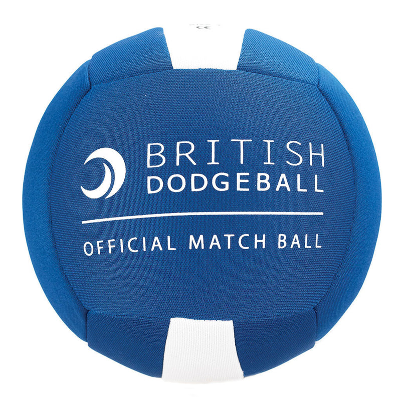 Official British Dodgeball Match Ball Size 3, Blue And White