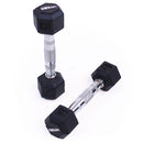 Exsom Rubber Hex Dumbbells 1.25kg, Pair