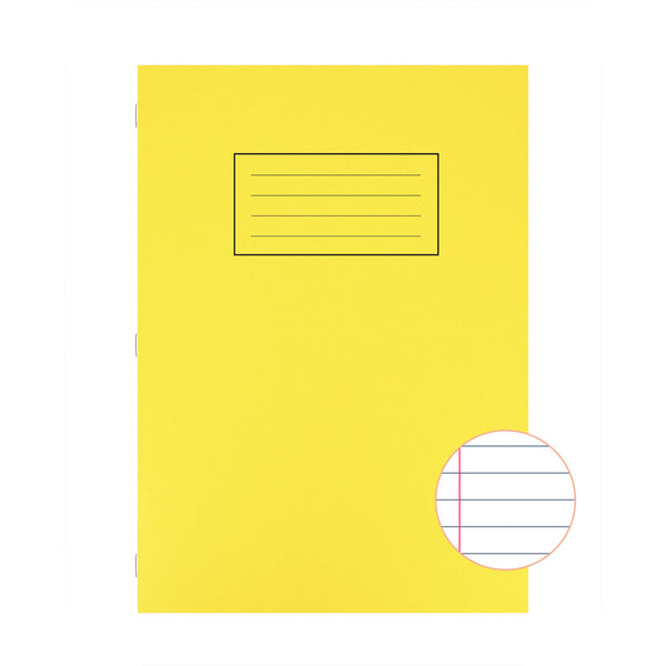 Exercise Books - Lined A4 Yellow pk 40