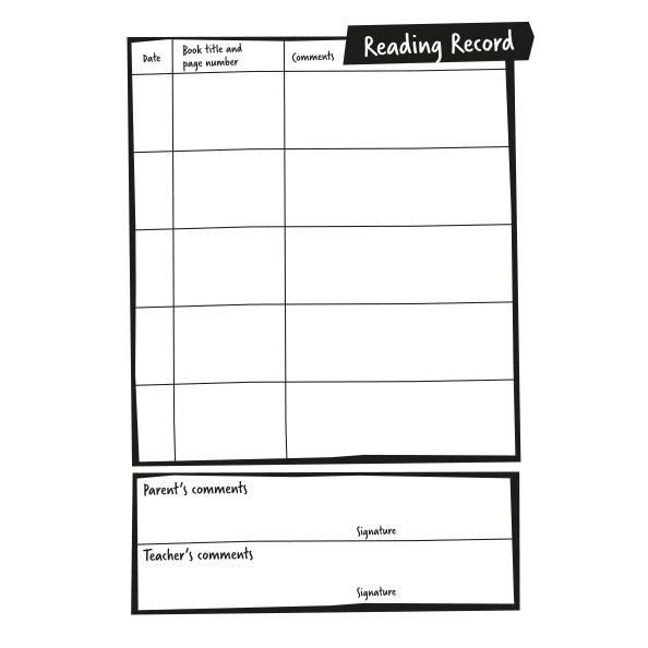 A5 Primary Homework Diary/Reading Record pk 30