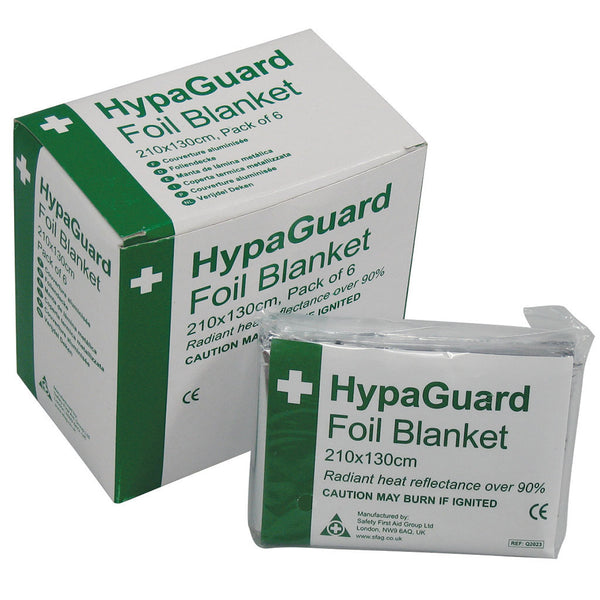 Disposable Foil Blanket Pack of 6