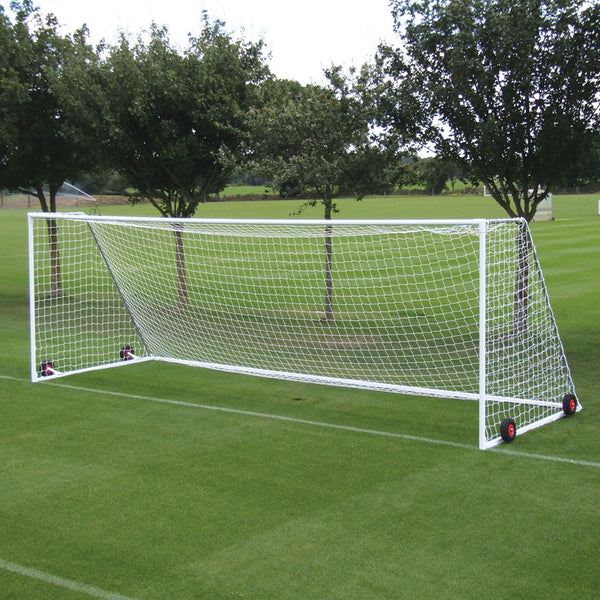 Heavyweight Freestanding Football Goal Junior, 6.4 x 2.13M, Pair