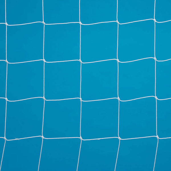 Junior Football Goal Net 0.9-2.7M Runback White, 2.5mm, 6.4 x 2.1M, Pair
