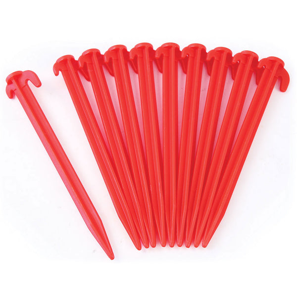 Plastic Goal Net Ground Peg 200mm, Set of 10