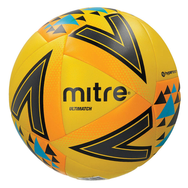 Mitre Ultimatch Football Yellow, Size 3